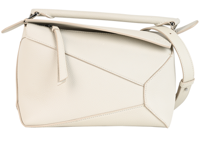 Small Puzzle, £1,300, Handbags, White, Leather, Front view